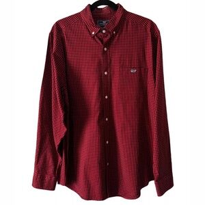NWT vineyard vines classic Tucker fit red and black check size xxl